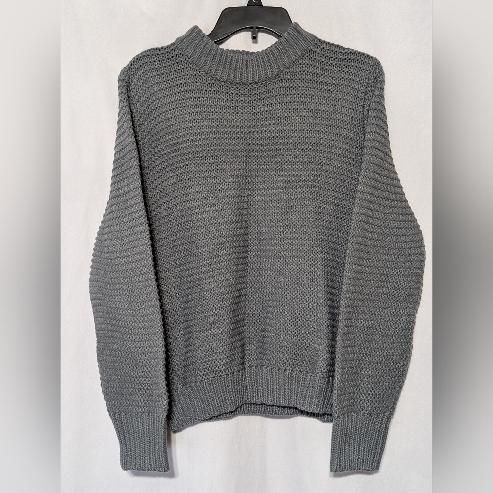 ☘️Tarse Elegant Charcoal Turtleneck Knit Sweater NWT